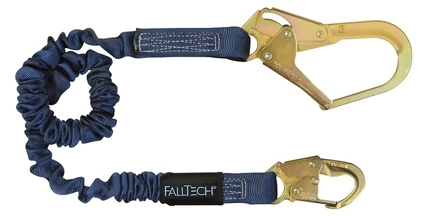 FallTech ElasTech Adjustable Rebar Hook and Snap Hook Lanyard from Columbia Safety