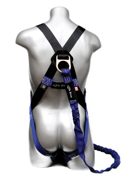 Elk River 48113 ConstructionPlus Harness with NoPac Lanyard from Columbia Safety