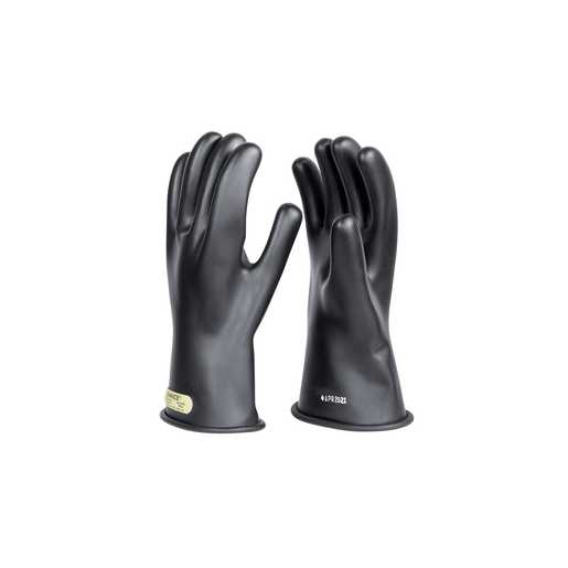 Hubbell Class 00 Black Rubber Gloves from Columbia Safety