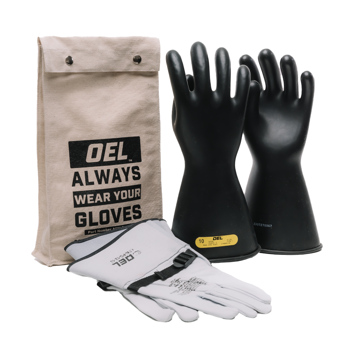 OEL Class 2 Rubber Hot Glove Kit from Columbia Safety