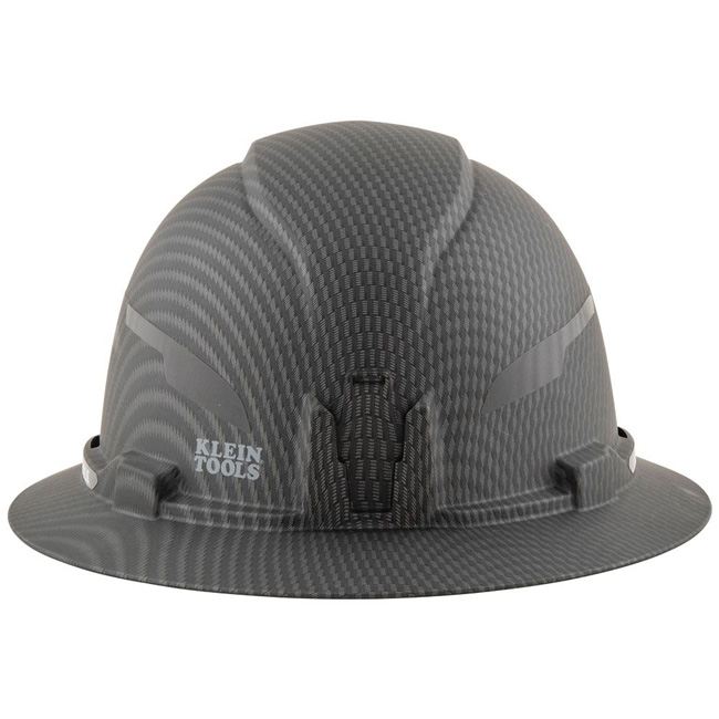 Klein Tools KARBN Non-Vented Class E Full Brim Hard Hat with Headlamp from Columbia Safety