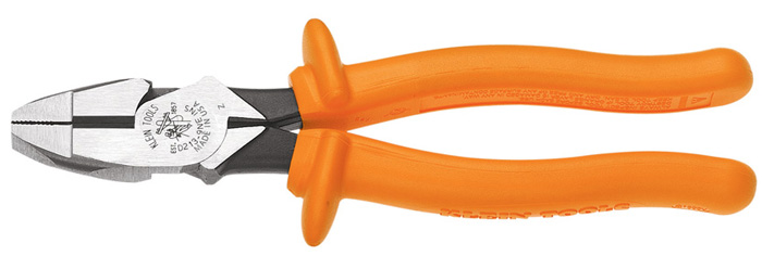 Klein Tools D2000-28-INS 8 Inch Insulated High-Leverage Diagonal-Cutting Pliers from Columbia Safety