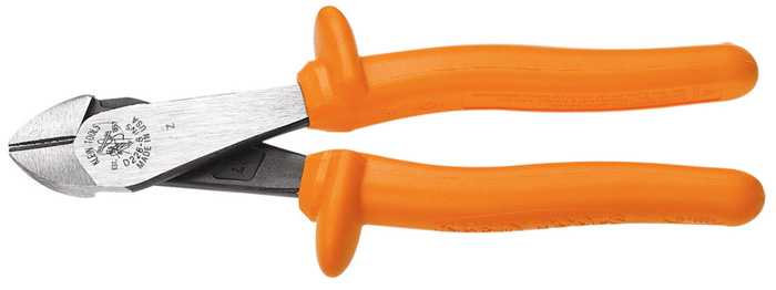 Klein Tools D2000-48-INS 8 Inch Insulated Angled Head High-Leverage Diagonal-Cutting Pliers from Columbia Safety