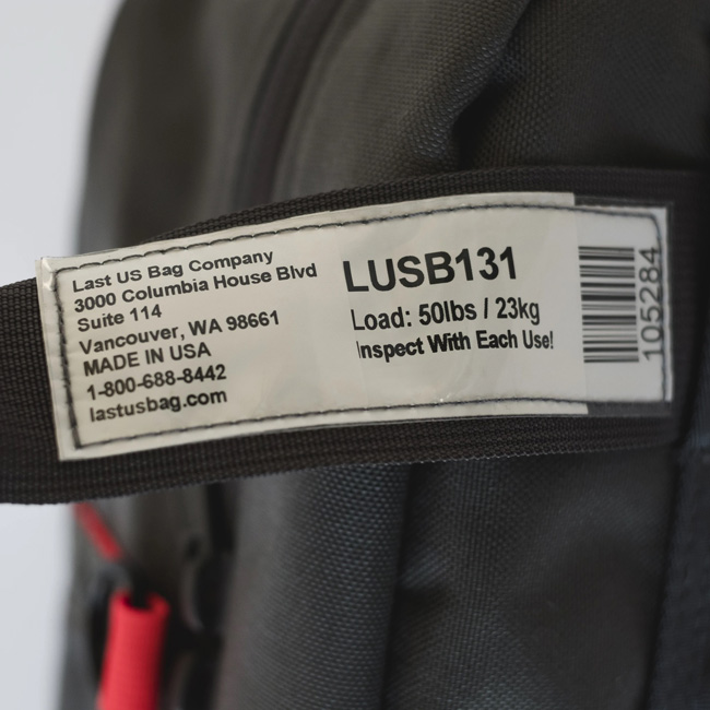 Last US Bag Black Flag Backpack from Columbia Safety