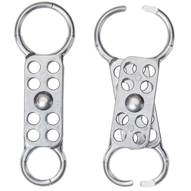 Master Lock Dual Jaw Clearance Aluminum Lockout Hasp with 1 Inch (25mm) and 1-1/2 Inch (38mm) Jaw Clearance from Columbia Safety