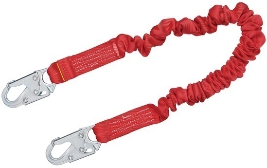 Protecta 1340101 Pro Stretch Shock Absorbing Lanyard with Snap Hook from Columbia Safety