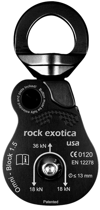 Rock Exotica P51 Omni-Block Swivel Pulley from Columbia Safety
