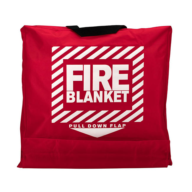 First Aid Only Wool Fire Blanket in Hanging Pouch - 62 inches x 80 inches from Columbia Safety