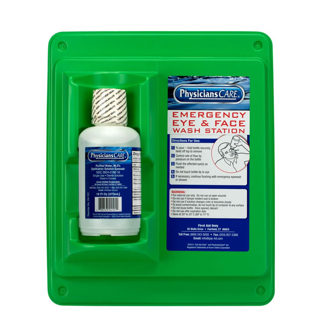 Pac-Kit Eye Wash Station - Single 16 oz. from Columbia Safety