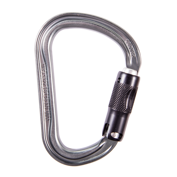 Petzl M36A BL William Ball-Lock Aluminum Carabiner-Gray from Columbia Safety