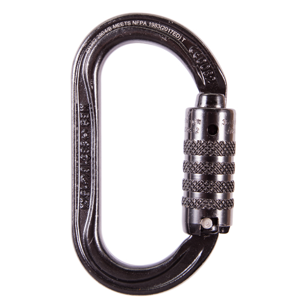 OXAN TLN Black High Strength Carabiner from Columbia Safety