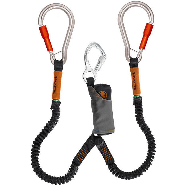 Skylotec SkySafe Pro Flex Y Lanyard with Aluminum Carabiners from Columbia Safety