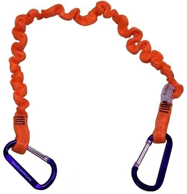 Ty-Flot Bungee Tool Tether with Aluminum Carabiners from Columbia Safety