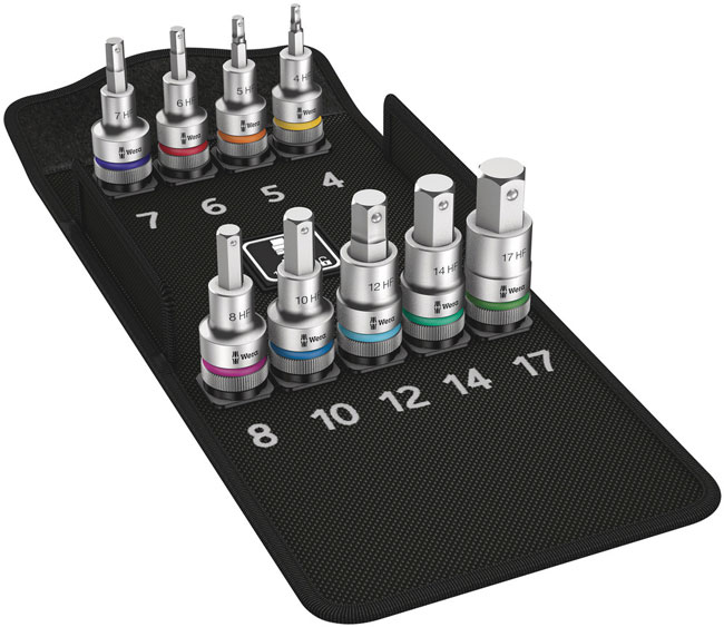 8740 C HF 1 Zyklop Bit Socket Set with 1/2 Inch Drive, with Holding Function from Columbia Safety