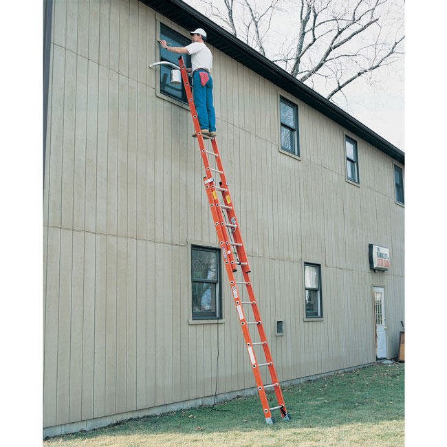 Werner Fiberglass DRung 28 Foot Extension Ladder Type IA