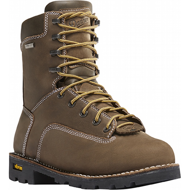 Danner 14226 Gritstone 8 Waterproof Alloy Toe Work Boot Brown from Columbia Safety