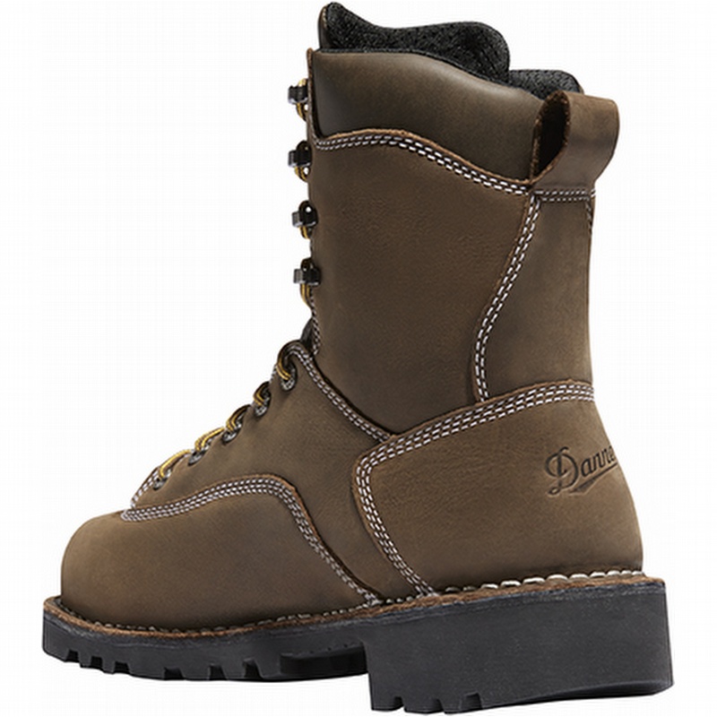 Danner 14226 Gritstone 8 Waterproof Alloy Toe Work Boot Brown from Columbia Safety