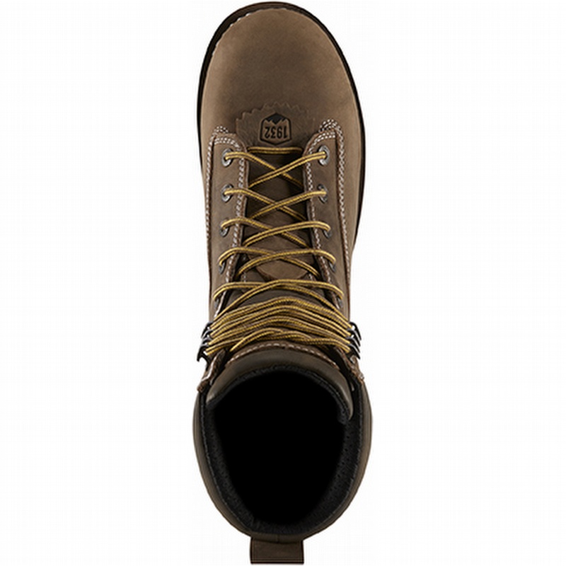 Danner 14226 Gritstone 8 Waterproof Alloy Toe Work Boot Brown from Columbia Safety