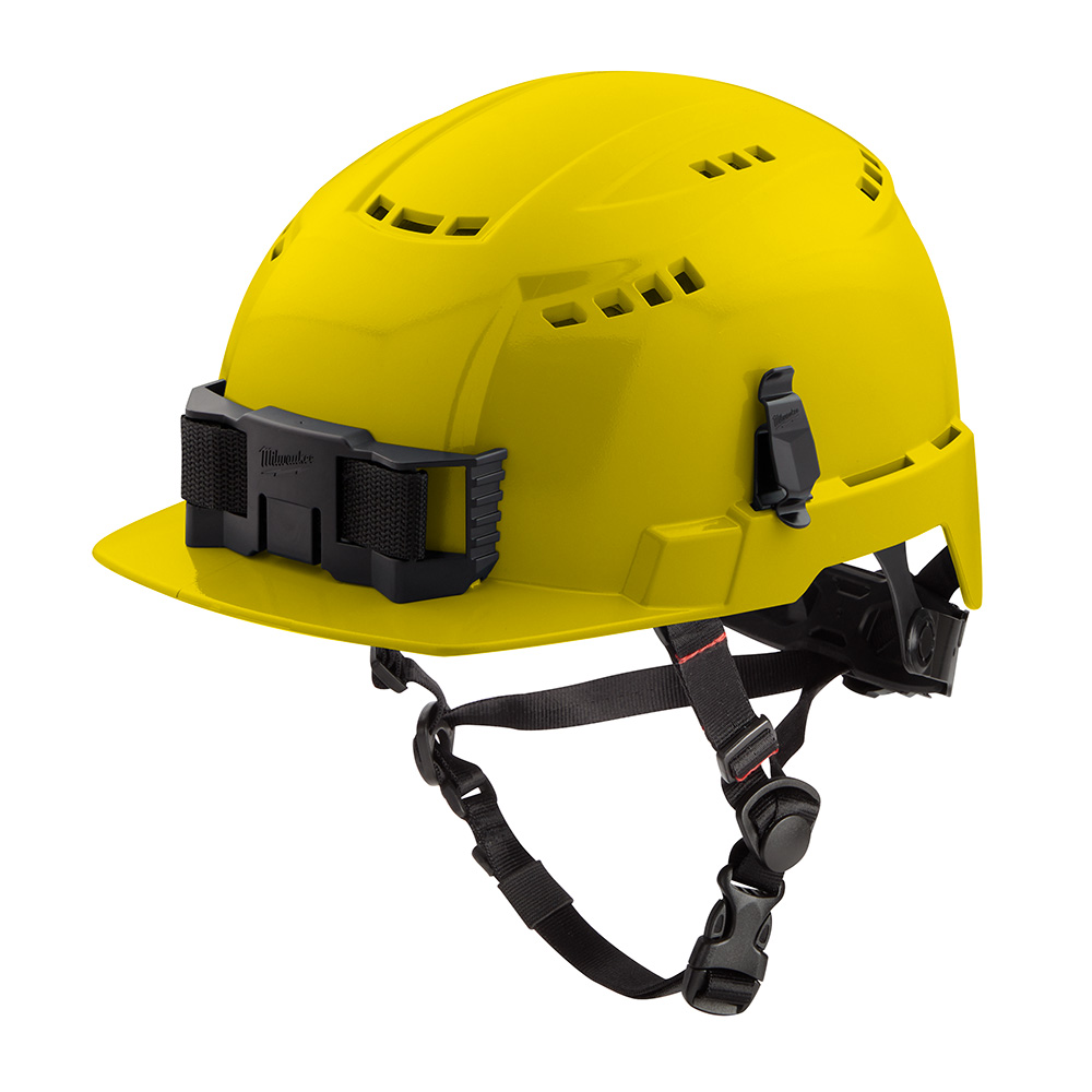 Milwaukee Type 2 Front Brim Vented Safety Helmet with BOLT Accessory Clips from Columbia Safety