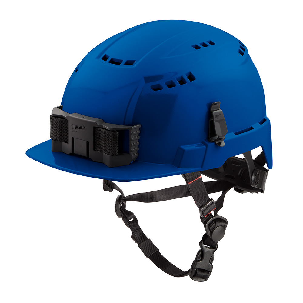 Milwaukee Type 2 Front Brim Vented Safety Helmet with BOLT Accessory Clips from Columbia Safety