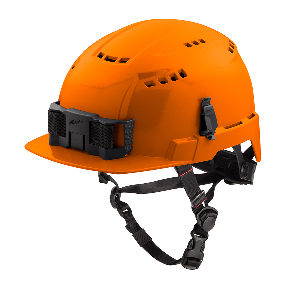 Milwaukee Type 2 Front Brim Vented Safety Helmet with BOLT Accessory Clips from Columbia Safety