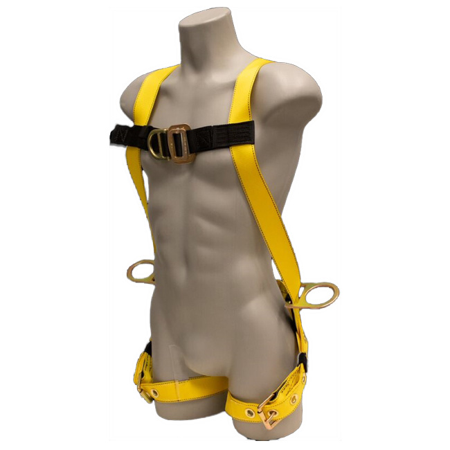 French Creek Full Body 3PT Adjustable Harness with Hip/Chest D-Ring and Tongue Buckle Legs from Columbia Safety