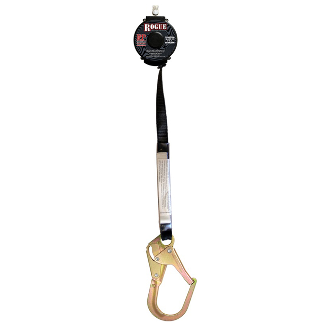 French Creek Single-Leg Six Foot SRL with Swivel, Z136 Rebar Snap Hook, and Shock Pack from Columbia Safety