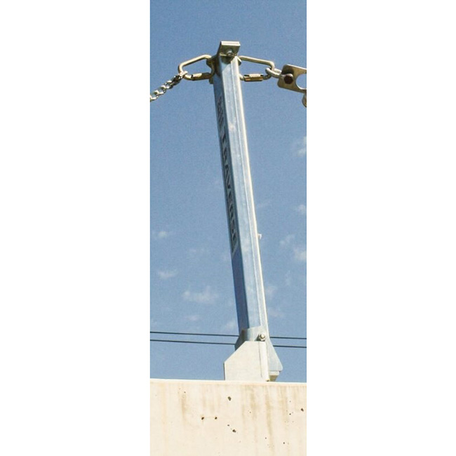 French Creek Concrete End Stanchion for Traverse Horizontal System from Columbia Safety