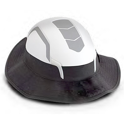 KASK HELMETS Sunbrero Helmet Brim & Shade (Black) from Columbia Safety